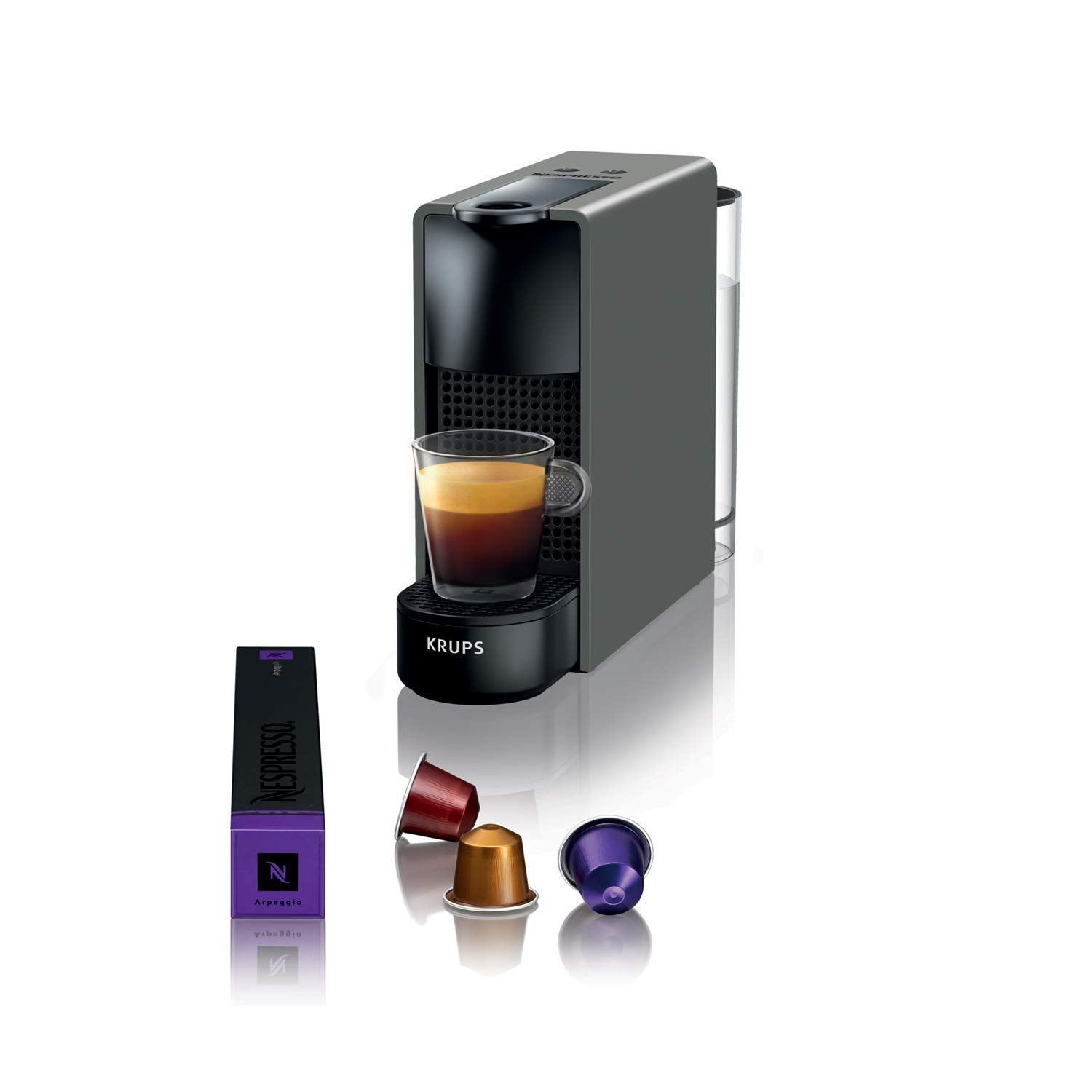 Machine Nespresso Essenza Mini Gris Intense | Cafetière Capsules – Alveto
