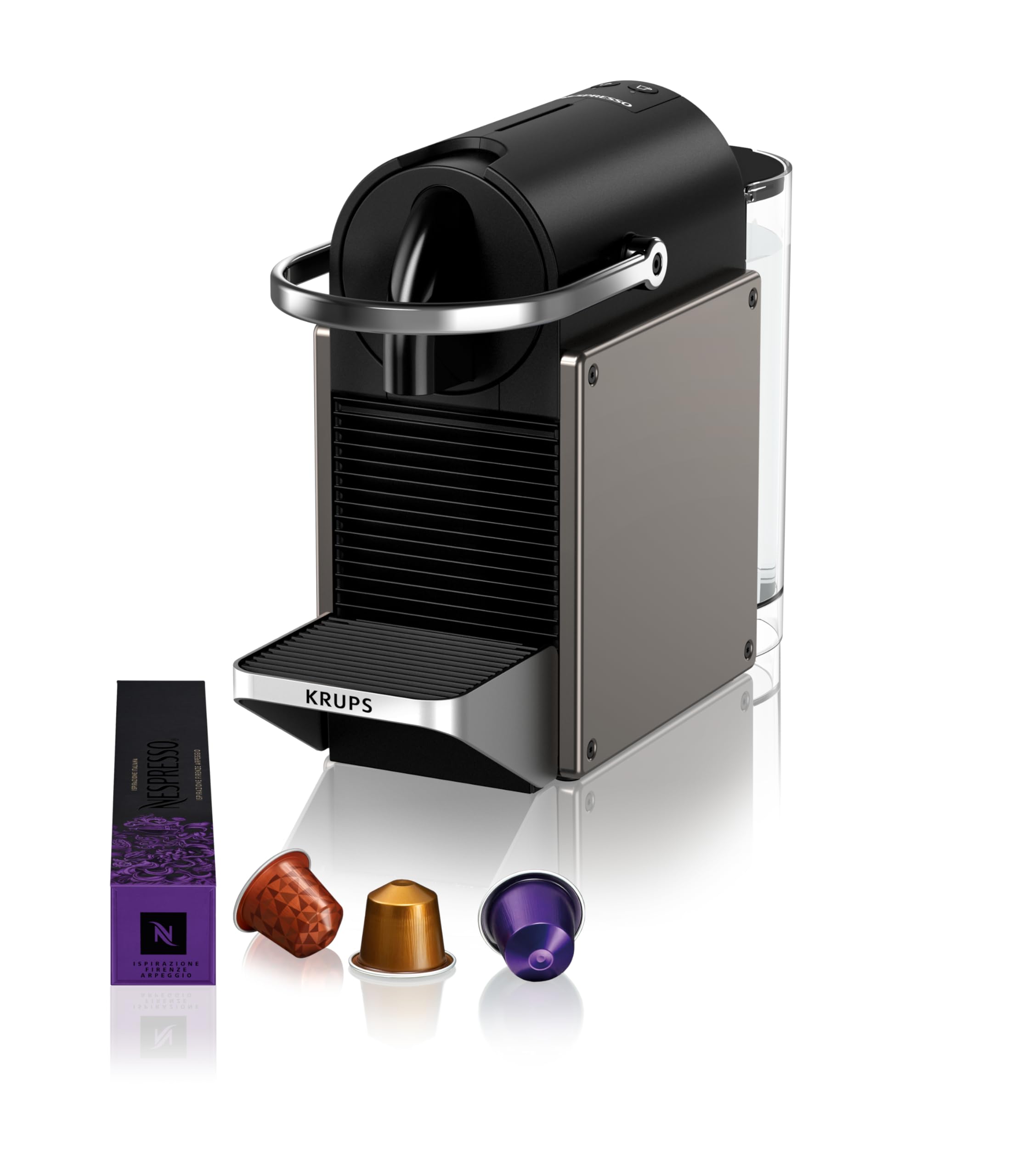 Machine à Café Nespresso Pixie Titane | Espresso Capsules 19 Bars – Alveto